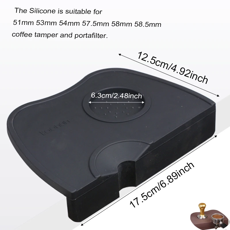 Silicone Rubber Espresso Coffee Tamper Mat Silicone Rubber Espresso
