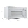 White Over-The-Range Microwave Oven microwave oven 3