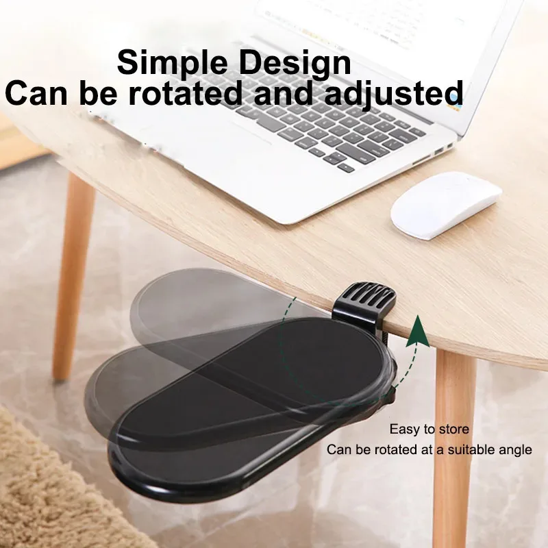 Suporte Giratório para Descanso do Braço do Computador Mão Ergonômica Proteção do Ombro Mouse Pad Extensor Ajustável para Descanso de Pulso do pc Mesa para Escritório - Imagem 2