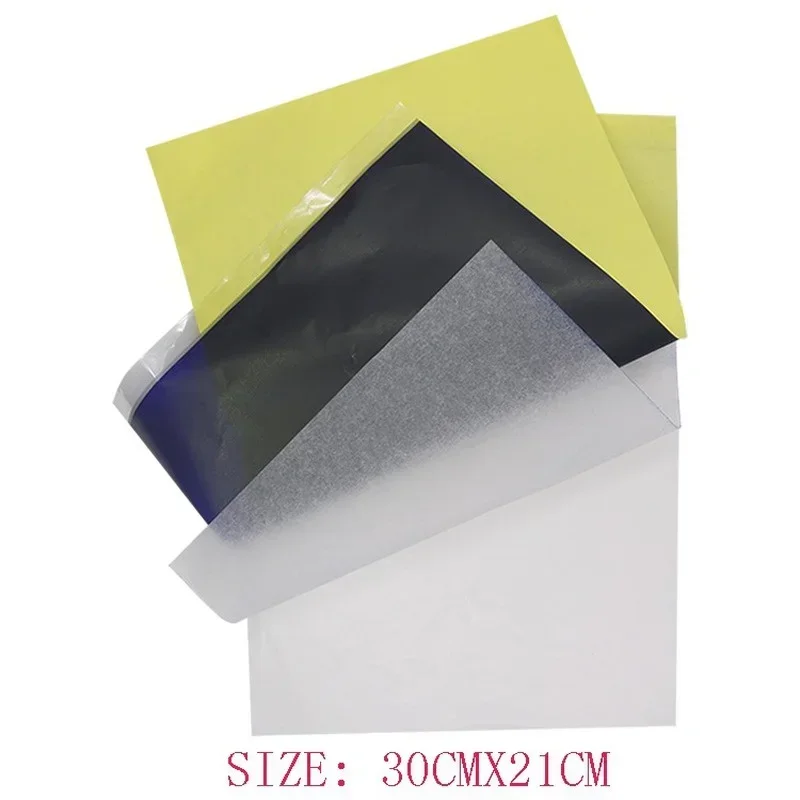 10/20Pcs 4Layers Tattoo Transfer Paper Copy Carbon Tracing Paper Thermal Transfer Papier Tattoo Copier Stencil Accessories - 3