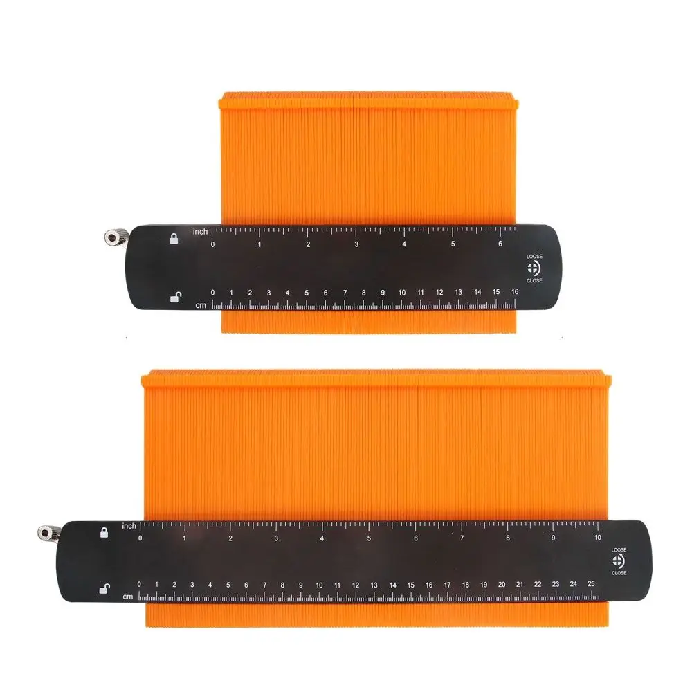 Wider Contour Gauge Duplicator With Lock 6/10 Inch Profile Shape Copy Tool Template For Curved Shapes