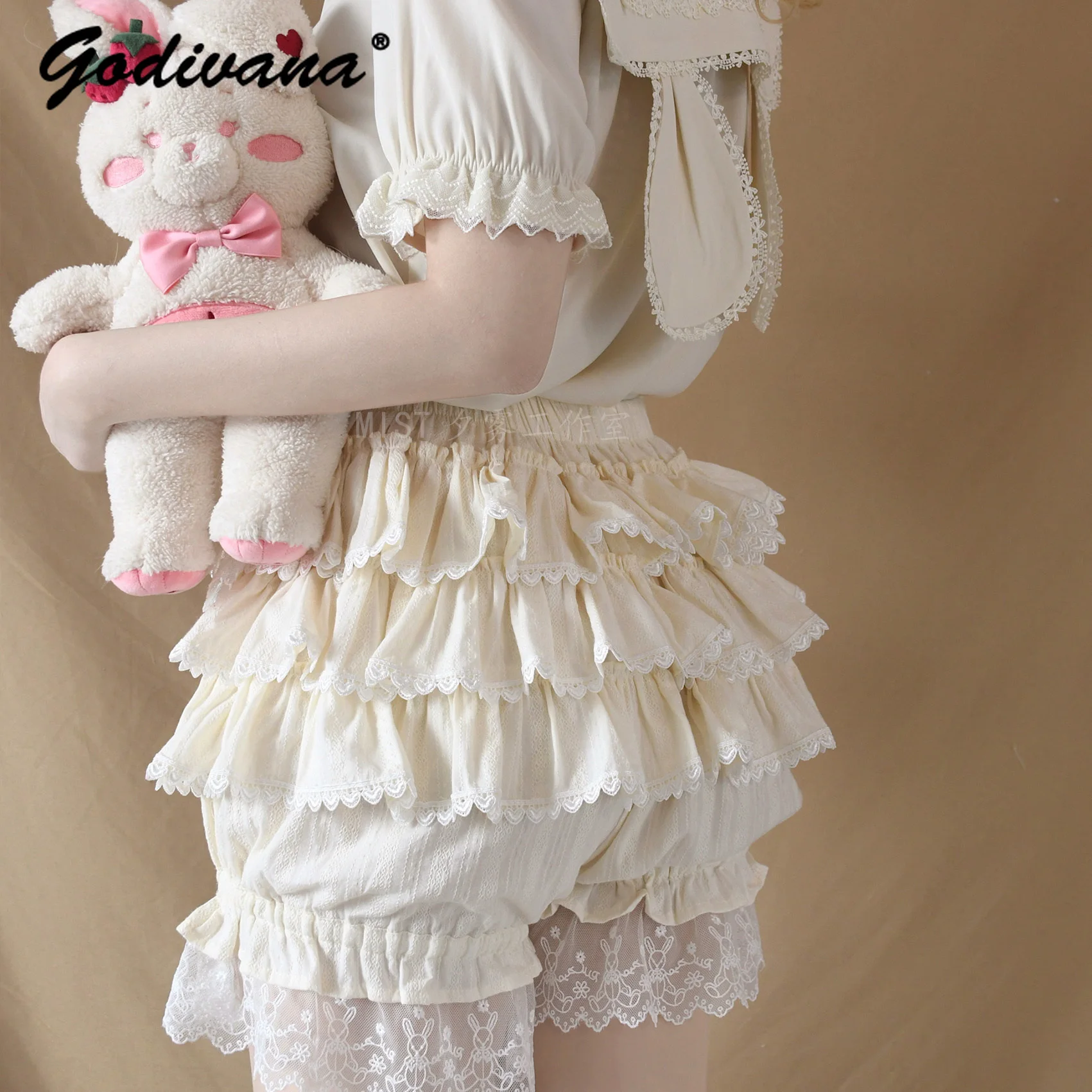 

Lolita Pumpkin Shorts JK Leggings Safety Pants Women Girls Summer Lolita Japanese Style Sweet Cute Lantern Shorts