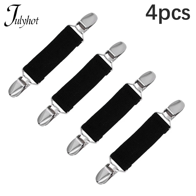 

4pcs Kids Skiing Gloves Non-Slip Straps Versatile Elastic Glove Mitten Clip Blouse Clasp Linking Straps For Kids Sleeves Gloves