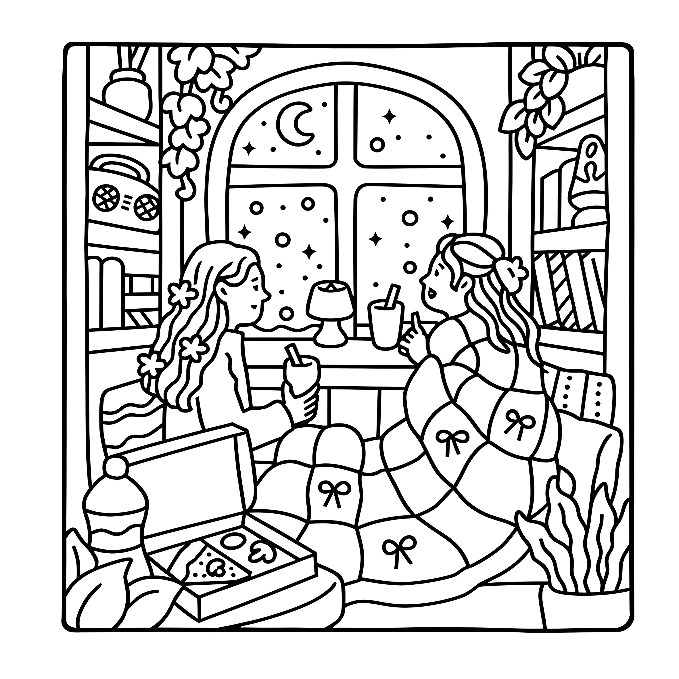 COZY GIRL VIBES Bold-easy Patterns Coloring Book for Adults Cute Drawing Book Perfect Gift for Party and Birthday 5