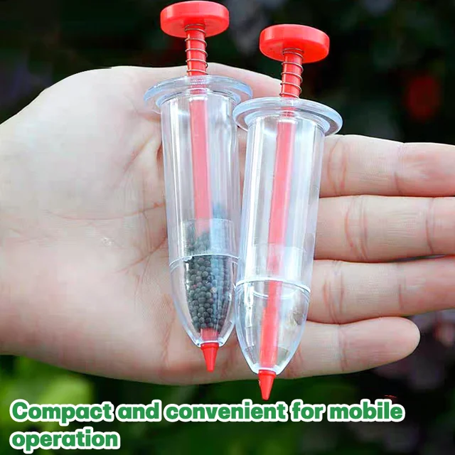 Manual Seed Sower - Adjustable Depth Hand Planter for Vegetables/Flowers, Lightweight Garden Tool with Seed Spacing Control Seed 6