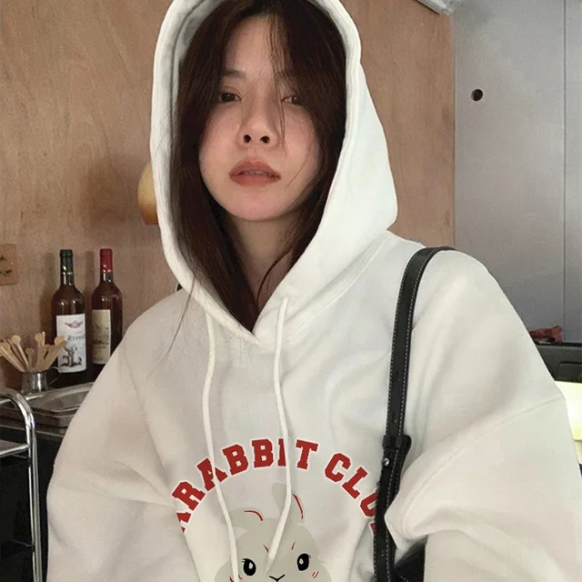 겨울의 편안함과 따뜻함을 위한 한국 시리즈 플러스 사이즈 기모 후드 겉옷