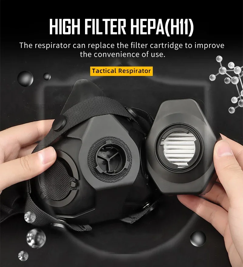 Tactical Half-mask Respirator For Airsoft And Outdoor Activities_voghion.com