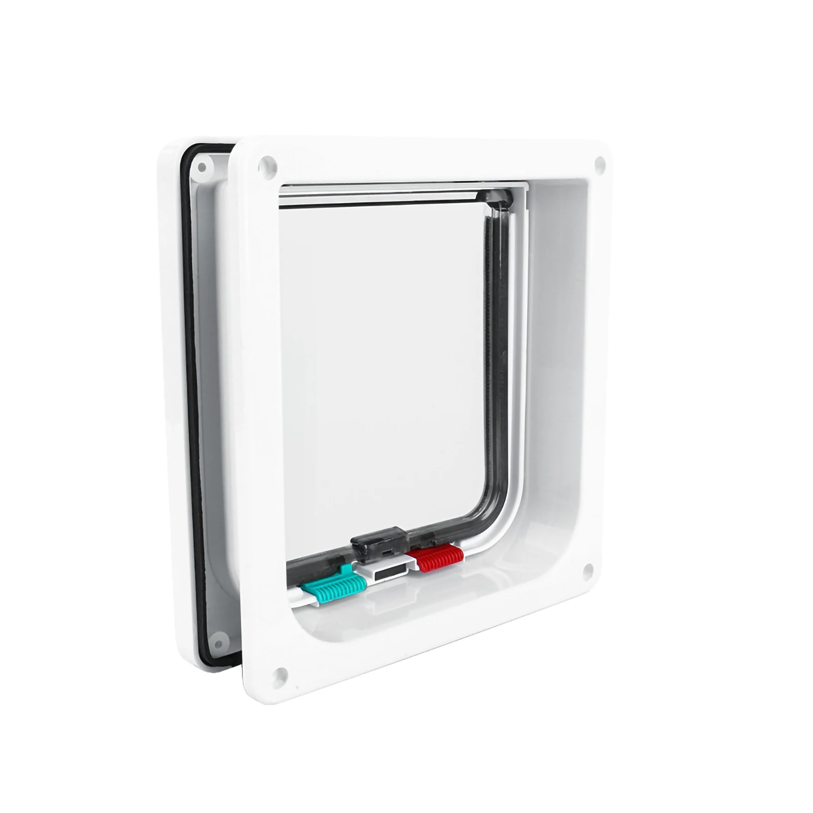 Cat Door Lockable Pet Door Small Dog Pet M Size 4 Way Lockable Cat Small Dog Flap For Care Smart