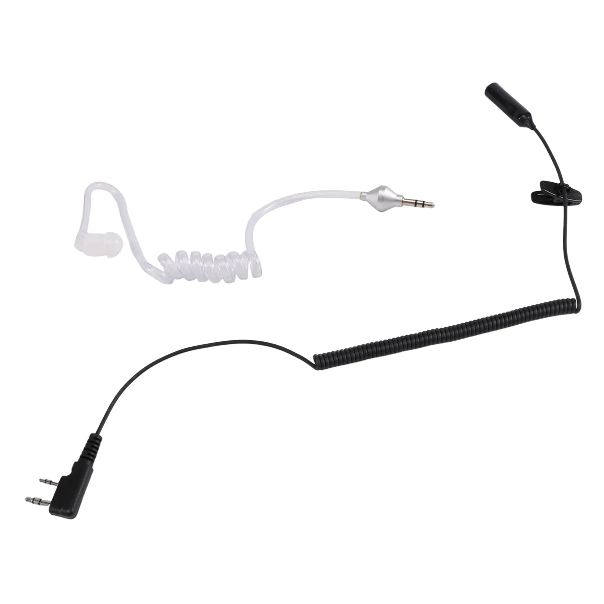 Hot sale 2-Pin PTT Mic Headset to 3.5mm Air Acoustic Tube Earpiece for UV-5R 888s