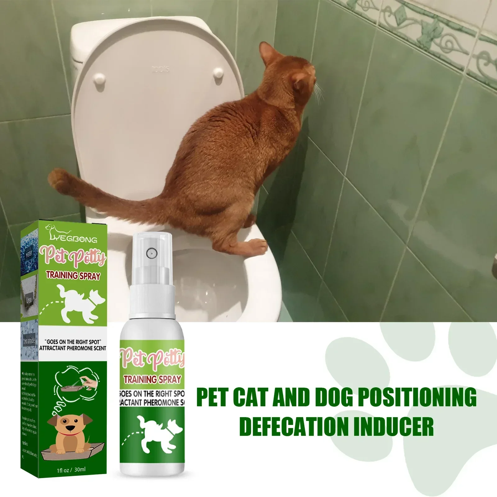 Pet Toilet Training Spray 30ml Puppy Potty Training Aid for Dogs Cats Indoor Toilet Training