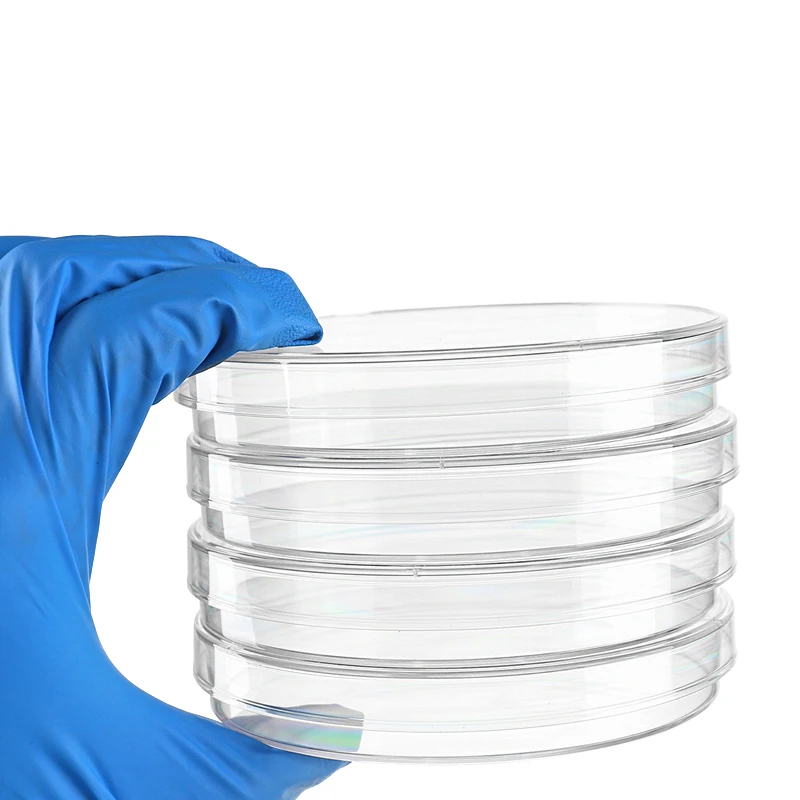 Blood Plate Culture Petri Round Disposable Petri Dish Growth Medium PE Sterile Dishes Plates Labs diameter 90mm 10Pcs