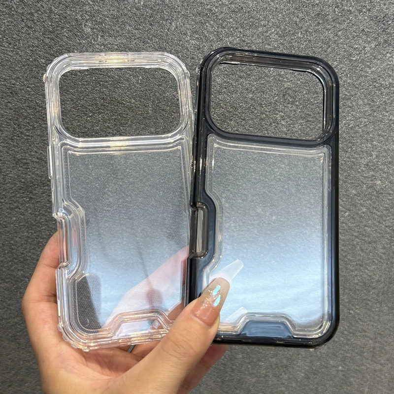 รูปสินค้า เคสกันกระแทก 3 ชั้น ใส สำหรับ iPhone