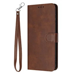 Leather Flip Case with Magnetic Wallet and Stand Function for Honor 90 (Brown)