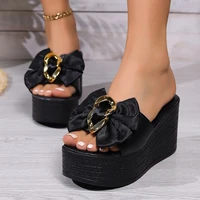 Women Wedges Sandals 2026 New Summer Women Slip on High-heeled Fashion Woman Shoes Comfortable Flower Outdoor Platform Sandals - Image 6