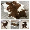 Simulated Cow Pattern Plush Carpet Area Rugs Bedside Keep Warm Print Imitation Home Floor Cushion Decorative 4