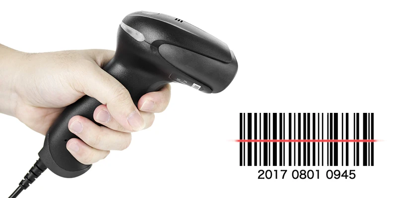 HW NETUM NT-2012 Handheld USB 1D Barcode Scanner CN/RU/ES barcode scanner