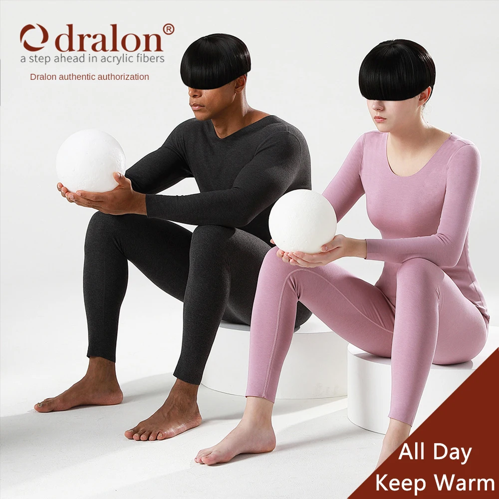 Women Thermal Underwear Men Winter Clothes Seamless Warm Long Johns