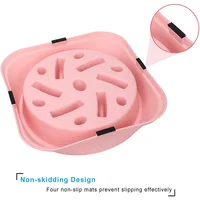 Pet Dog Slow Feeder Bowl Non Slip Puzzle Bowl Anti-Gulping Pet Slower Food Feeding Dishes Dog Bowl for Medium Small Dogs Puppy 3