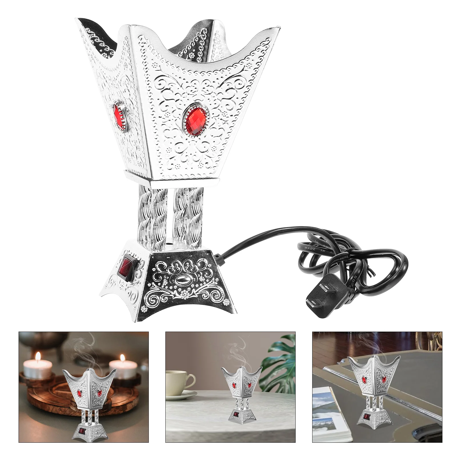 

Plug-in Incense Burner Laxitave Southeast Asia Home Decoration Metal House Decorations for