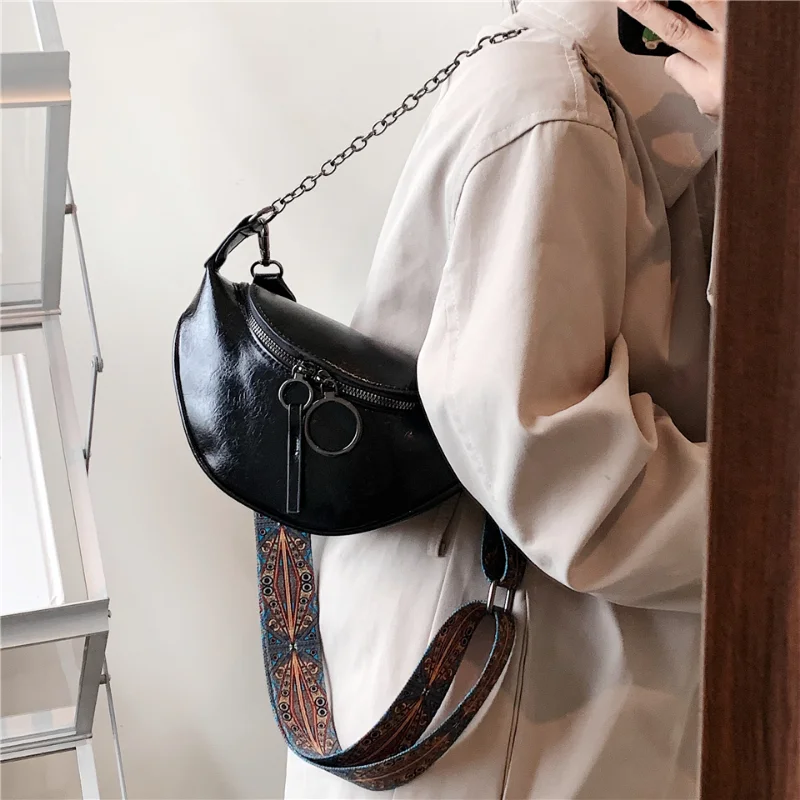 Leather Wide Strap Crossbody Bag Designer  Leather Crossbody Bag Thick  Strap - Bag Parts & Accessories - Aliexpress