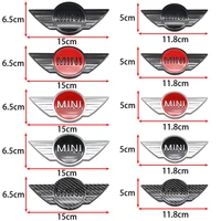 3D ABS For Mini Car Front Hood Bonnet Emblem Rear Tail Bumper Trunk Sticker Badge For R50 R52 R54 R53 R56 R58 R59 R60 F55 Cooper 6