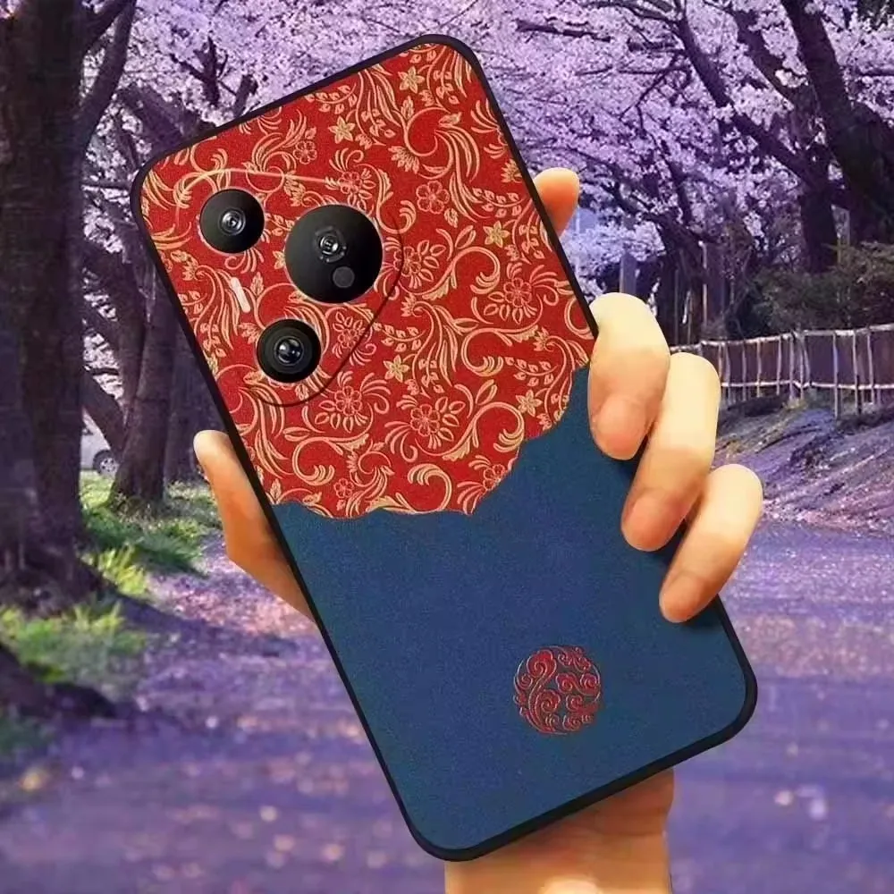 3D Flower Relief Silicone Emboss Back Cover - Soft Protective Cartoon Design