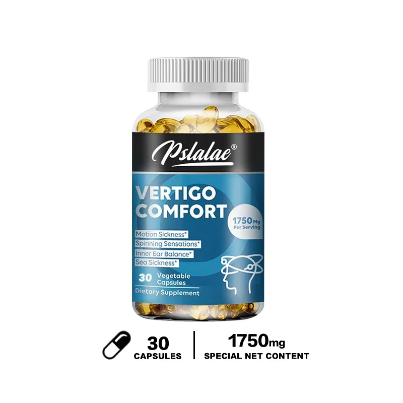 Vertigo Relief Capsules 1750mg Aids Inner Ear Balance, Relieves Tinnitus, Vertigo and Migraines Supplement