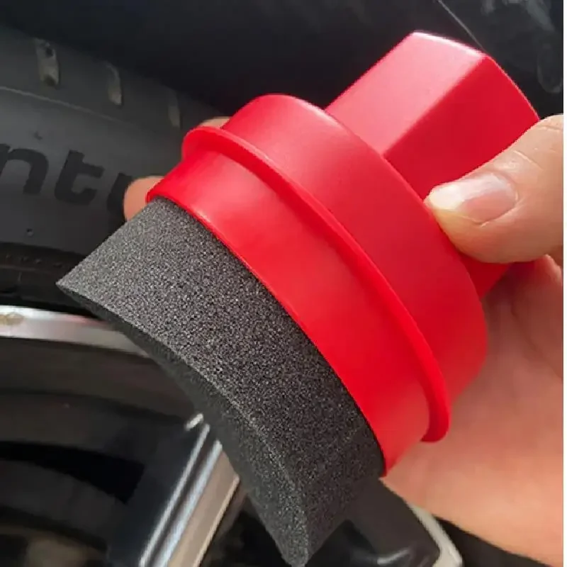 Car Wheel Polishing Waxing Sponge With Lid Tire Wash Wipe Water Suction Sponge Pad Wax Polishing Tyre Cleaning Tools 5