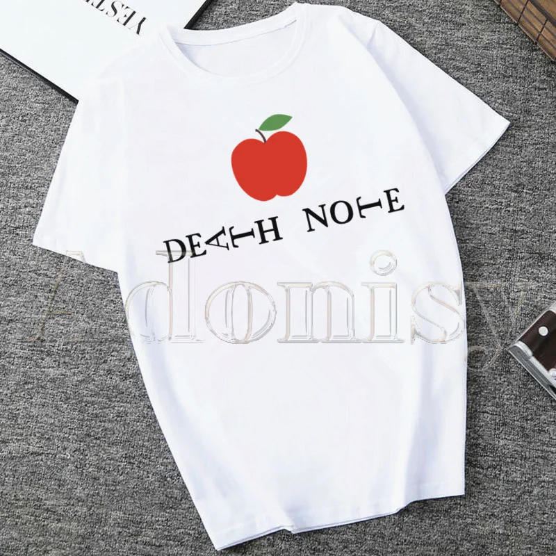 

Death Note Summer Fashion Shirt Graphic T Shirt Women Tops Base O-neck Tees Funny Girls Tshirt