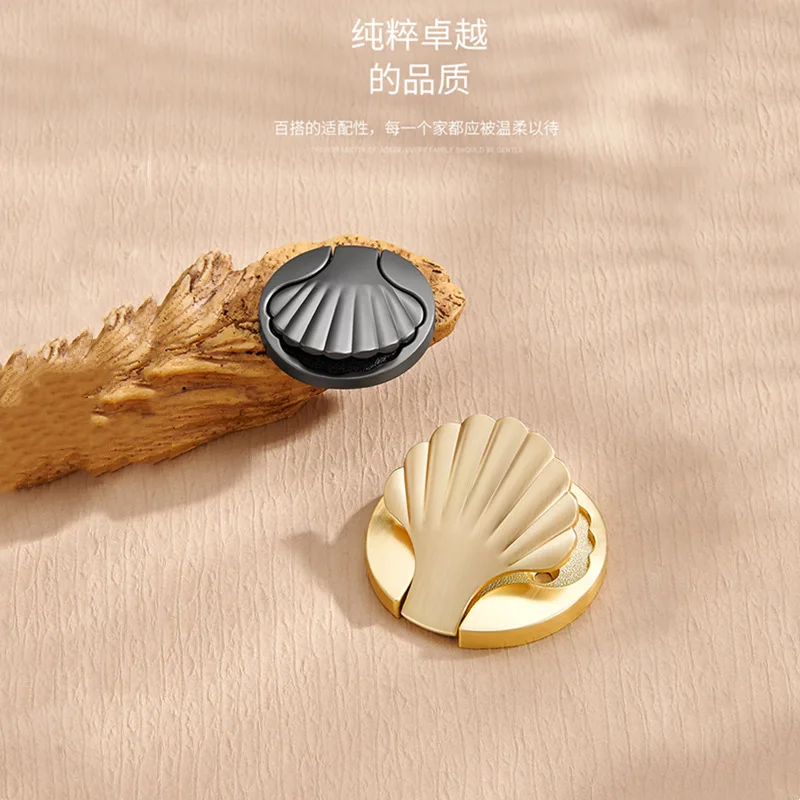 New shell luxury style drawer handle for cabinet door pull furniture handle