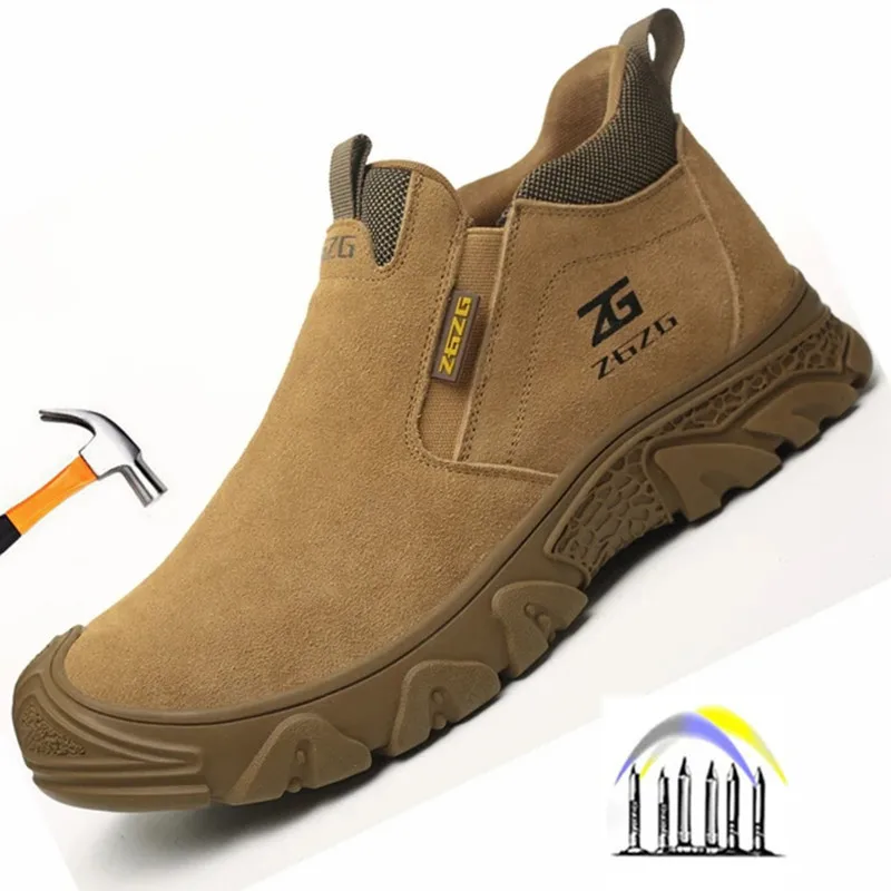 

Protective Shoes Anti Scalding Welder Shoes Anti smash Anti puncture Safety Shoes with steel toe anti-slip Work Boots for men