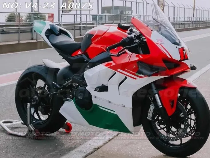 

4Gifts New ABS Motorcycle Bike Fairings Kit Fit For Ducati PANIGALE V4 V4s 2023 2024 23 24 Bodywork Set Custom Red Green