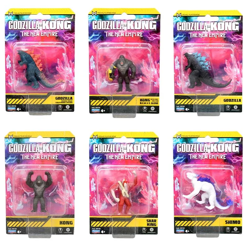 Genuine Godzilla X Kong The New Empire Miniature Versioni Action Figure Giocattoli Da Collezione In Pvc Per Regalo Di Compleanno Per Bambini