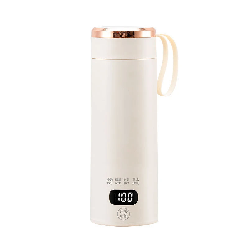 Portable electric water cup for boiling water, electric stewing cup for constant temperature heating and insulation