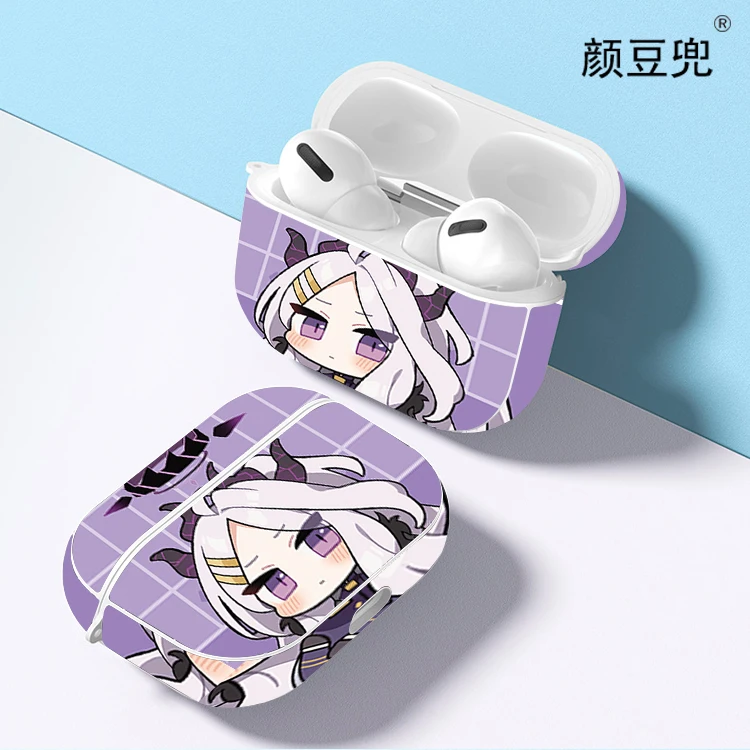 

Hina anime blue archiv kopfhörer taschen für airpods 2 1 fall schwarz silikons chutz hülle für airpods pro2 fall für airpods3