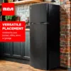 741-  Size-Top Freezer-2 Door Fridge-Adjustable Thermostat Control-Black-7.5 Cubic Feet 5