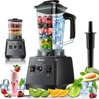 Blender,Smoothies Blenders, PRASKY Max.2400Watts/1000Watts Blender and Grinder Combo 25000RPM Powerful Kitchen Blender 68oz BPA 1