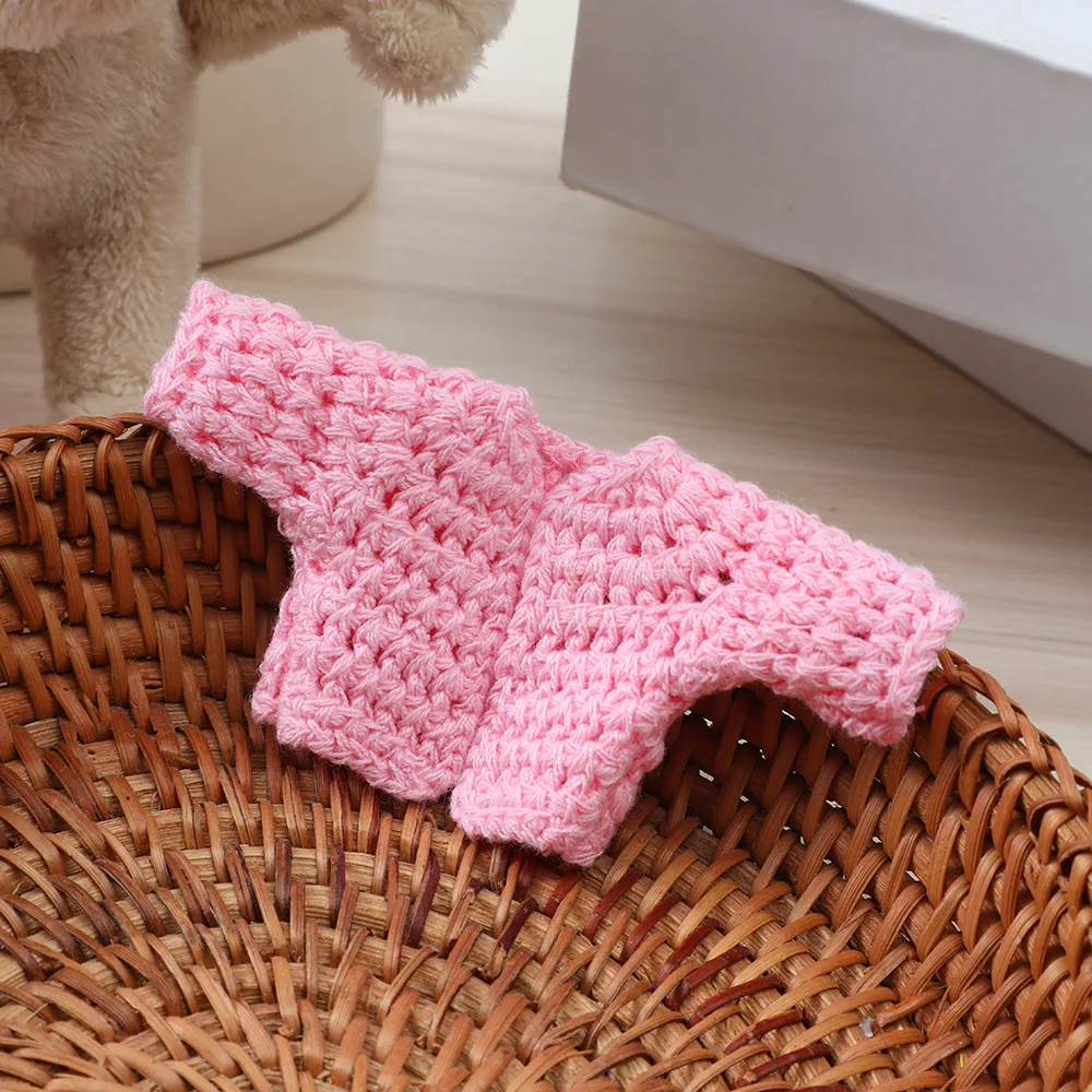 10cm 미니 인형 옷 사랑스러운 니트 가디건 작업복 패션 코튼 인형 드레스 액세서리 Diy 수제 장난감 장식