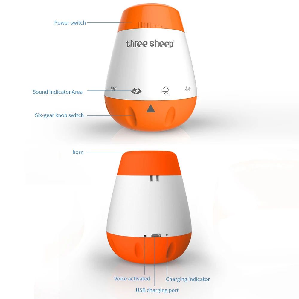 Baby White Noise Machine Smart Music Voice Sensor Infants Bad Sleep Helper Therapy Sound Monitor Generator for Babies Relax Toy S0463d96bcde848d8af64b7cd034ff61cD