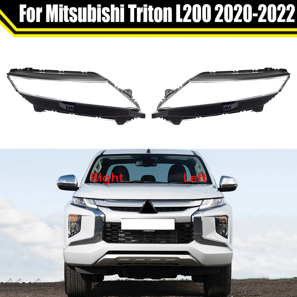 

Car Headlamp Head Lamp Light Lampshade Lampcover Auto Glass Lens Shell For Mitsubishi Triton L200 2020 2021 2021 Headlight Cover