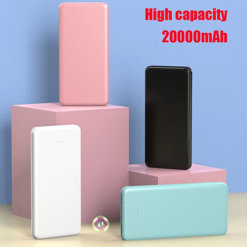 

New 20Ah Portable Large Capacity Power Bank Dual Output Dual Input Design 10W Fast Charger for iPhone Xiaomi Power Bank