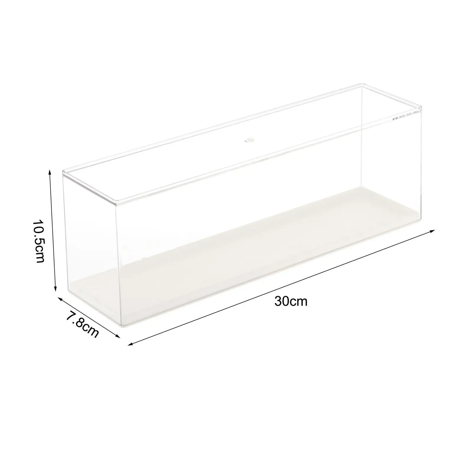 Clear Display Case Figures Display Storage Case, Dustproof Detachable Showcase Display Box for Model, Dolls Toy Display