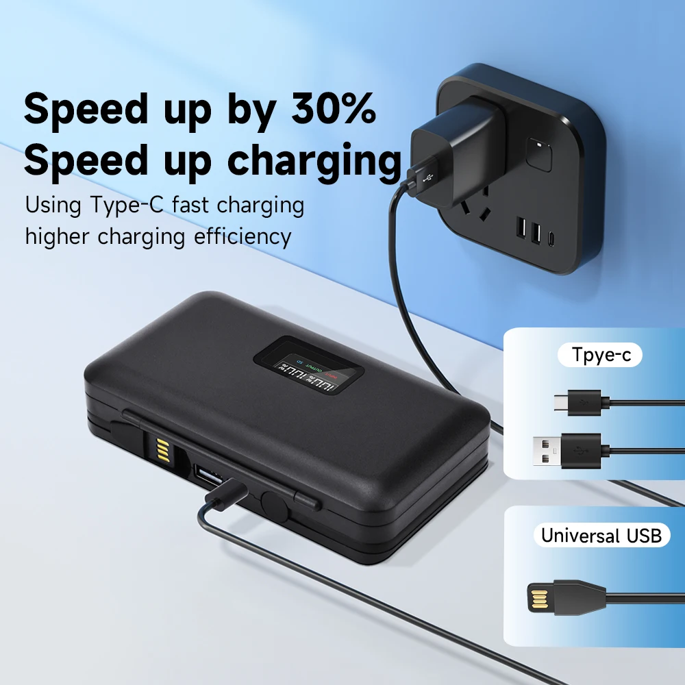 PALO NP-FZ100 NP FZ100 LCD Dual USB Battery Charger for Sony NP-FZ100, BC-QZ1, a9, a7R III, a7 III, A6600, A7m3, A7R3, a7s3,A7R4