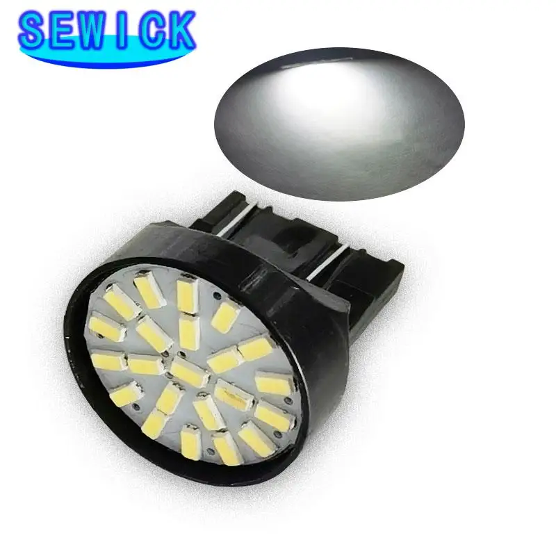 Автомобильная светодиодная лампа T20 7443 7440 W21/5W 3014 1206 22 SMD для заднего хода