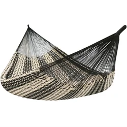 Família hammock mão tecido preto cor natural corda grossa rede terno para móveis ao ar livre rede não incluído prateleira