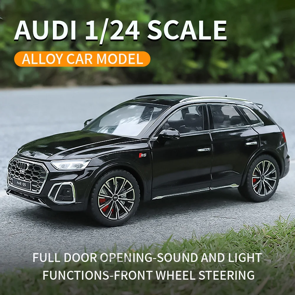 

1/24 Q5 Car Model, Alloy Die-Casting, MiniCar, Sound And Light Rebound, Children's Toys, Boys, Collectibles, Birthday Gifts