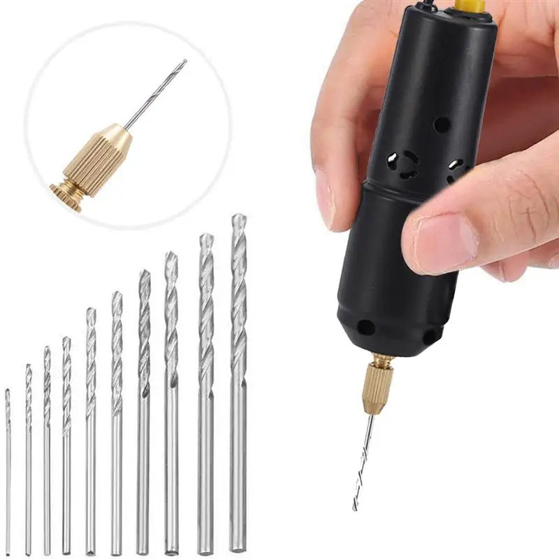 Mini Electric Drill Handheld Drill Bits Kit Epoxy Resin Jewelry Making Wood Craft Tools 5V USB Plug Screwdriver Tool Kit