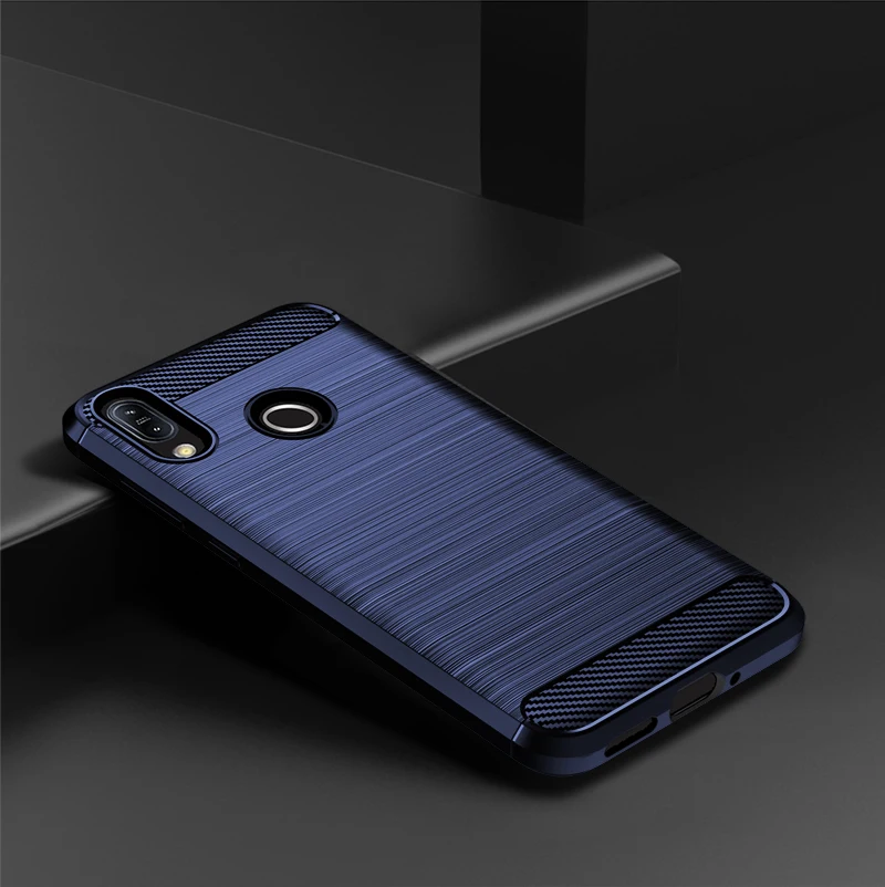 Carbon Fiber Shockproof Silicone Case - Full Protective Bumper Cover