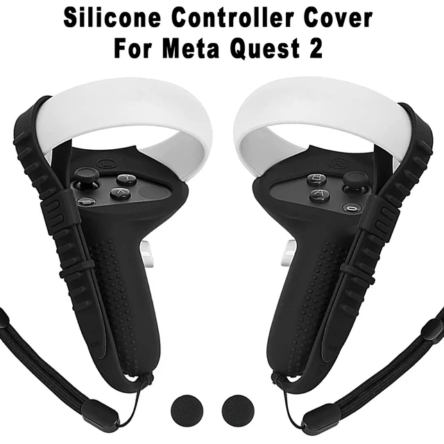 Soft VR Accessories Protective Cover For Oculus Quest 2 VR Touch Controller Silicone Cover Skin Handle Grip With Knuckle as Gift