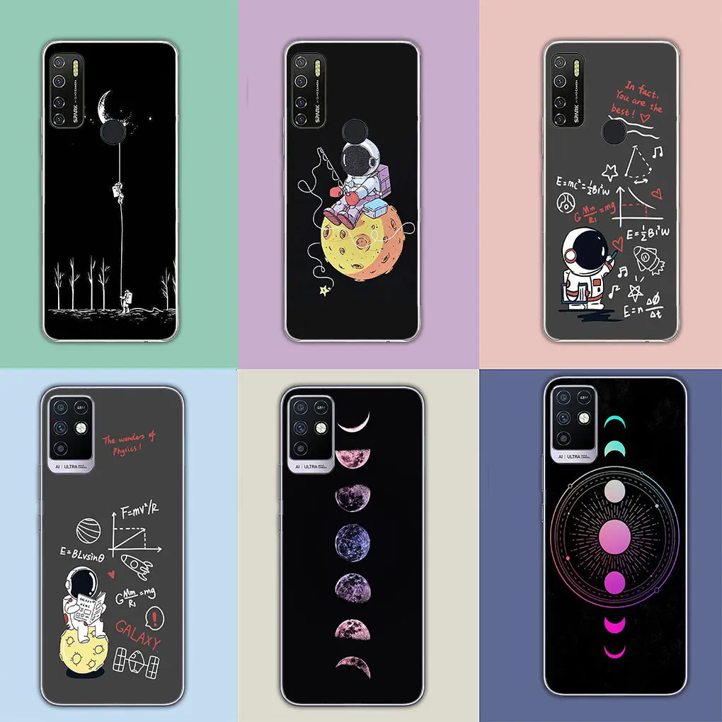 Moon Astronaut Galaxy Universe Starry Sky Phone Case